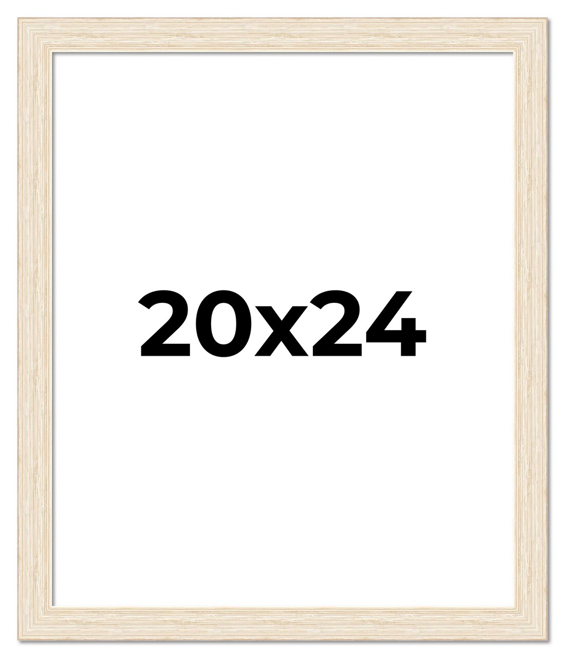 20x24 Wide Barnwood Picture Frame with UV-Resistant Acrylic & Acid Free Backing, Available in 6 Paint Finishes - Grey, Brown, White, and Black